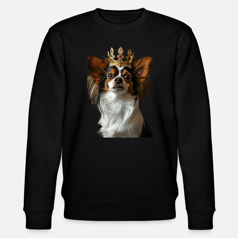 Schmetterling - Stanley/Stella Unisex Bio-Sweatshirt CHANGER  - Schwarz