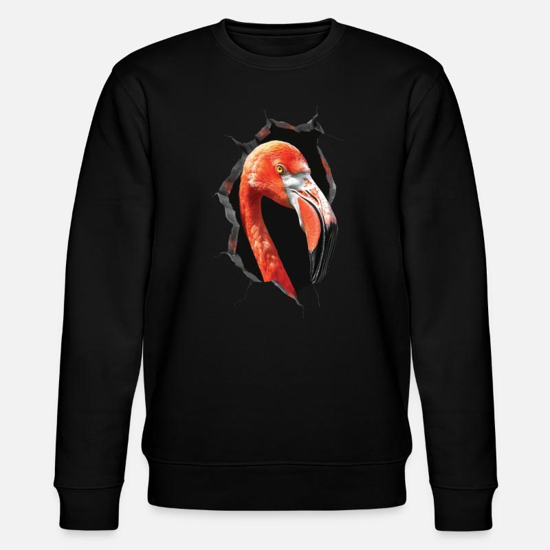 Flamingo - Stanley/Stella Unisex Bio-Sweatshirt CHANGER  - Schwarz