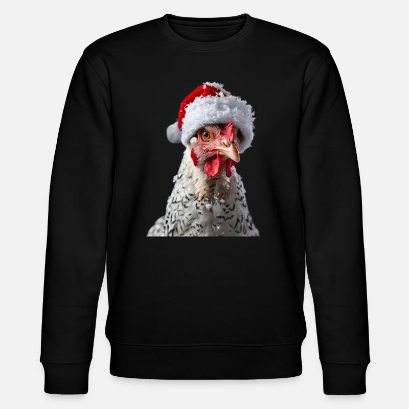 Huhn - Stanley/Stella Unisex Bio-Sweatshirt CHANGER  - Schwarz