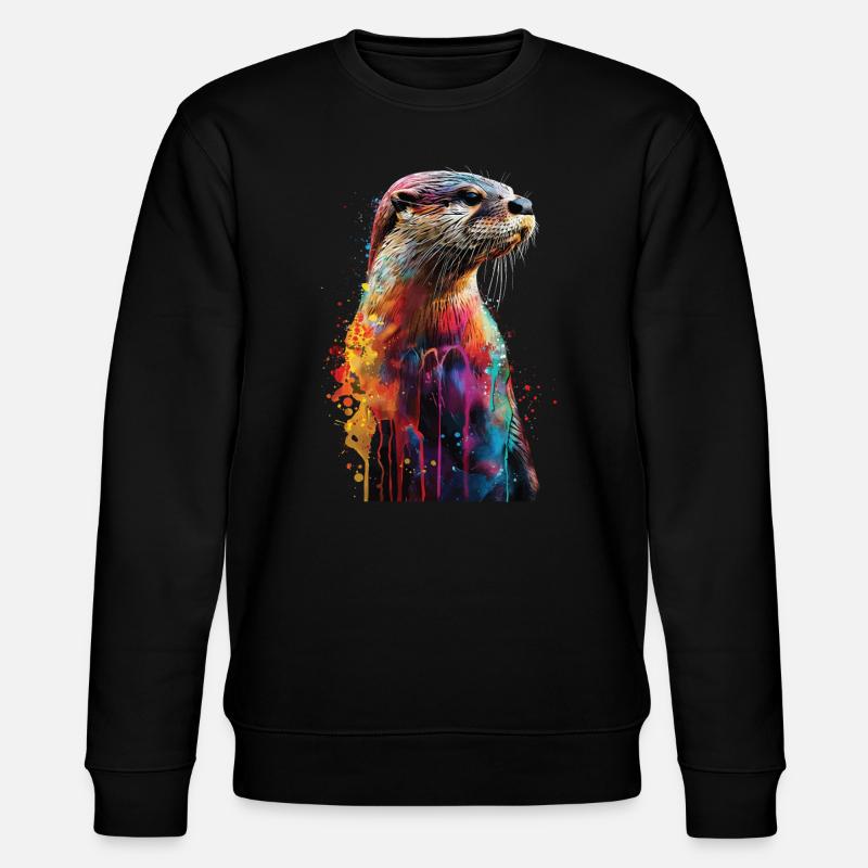 Otter - Stanley/Stella Unisex Bio-Sweatshirt CHANGER  - Schwarz