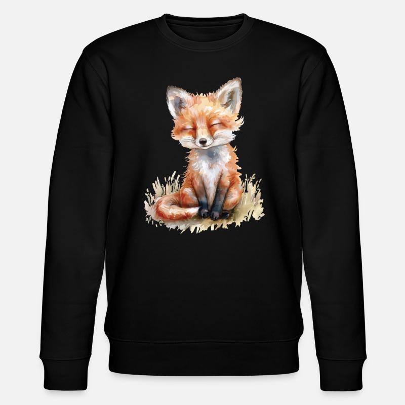 Fox - Stanley/Stella CHANGER Unisex Organic Sweatshirt - black