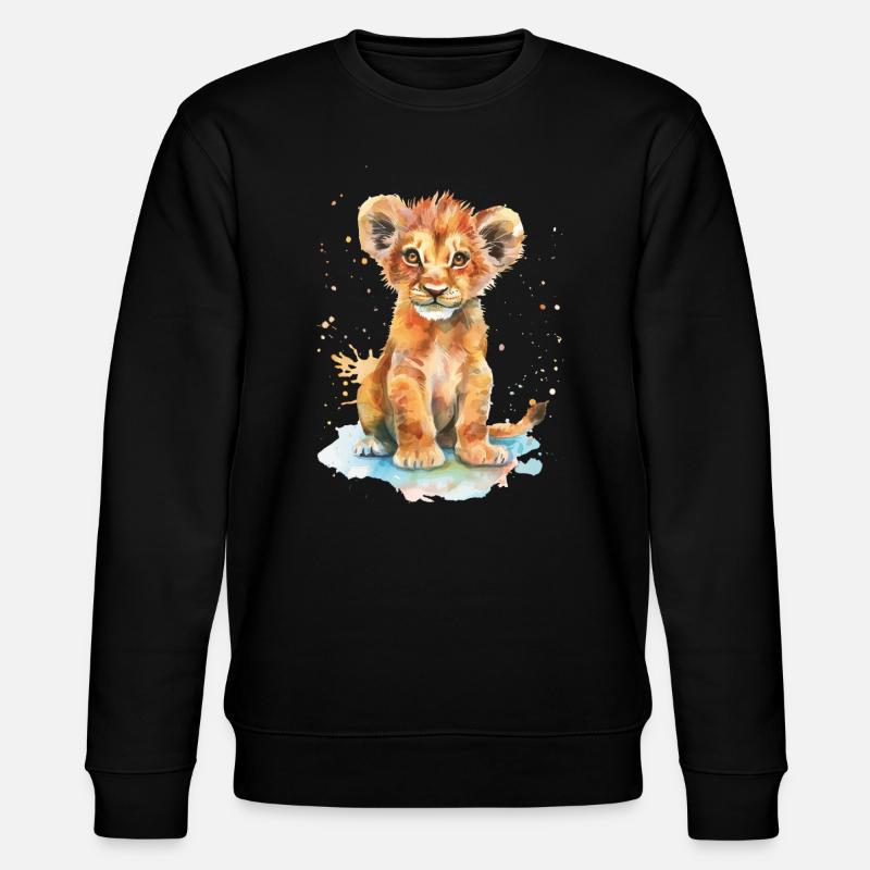 Lion - Stanley/Stella CHANGER Unisex Organic Sweatshirt - black