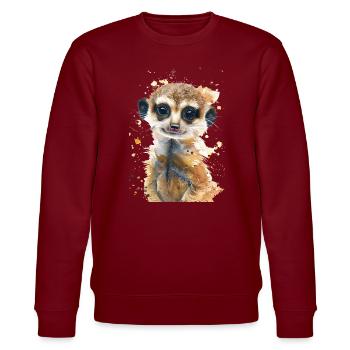 Suricate - Sweat bio CHANGER Stanley/Stella Unisexe - bordeaux - Devant - Nik (191cm) & Marisol (170cm)