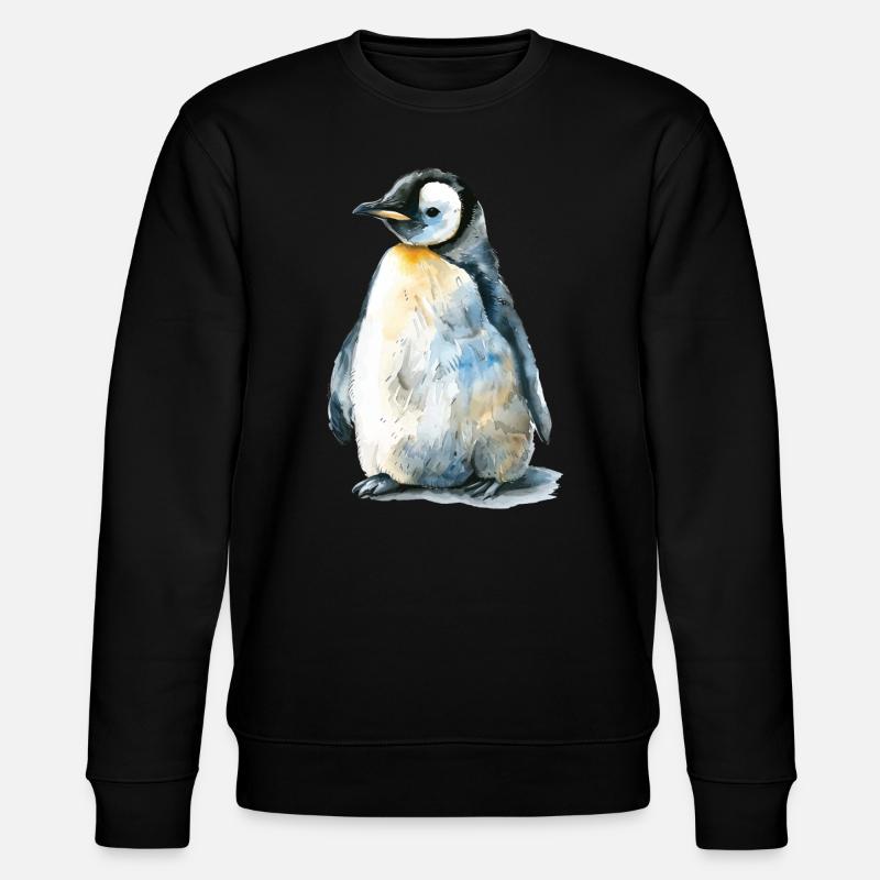 Pinguin - Stanley/Stella Unisex Bio-Sweatshirt CHANGER  - Schwarz