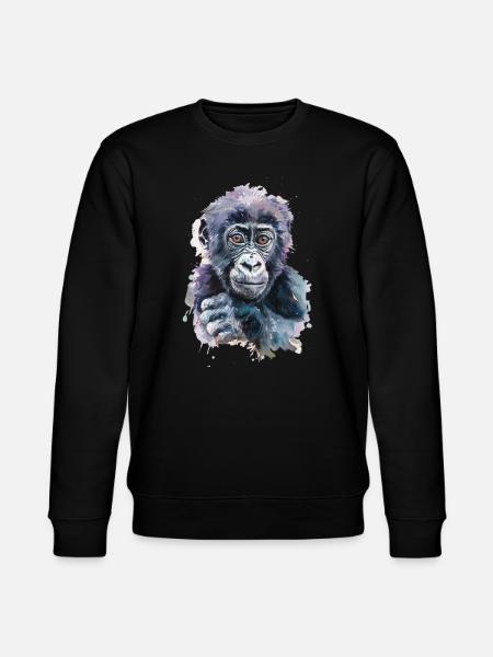 Gorilla - Stanley/Stella CHANGER Unisex Organic Sweatshirt - black