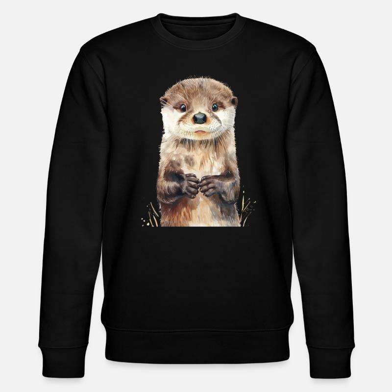 Otter - Stanley/Stella Unisex Bio-Sweatshirt CHANGER  - Schwarz