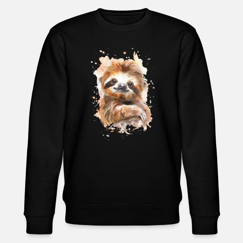 Sloth - Stanley/Stella CHANGER Unisex Organic Sweatshirt - black