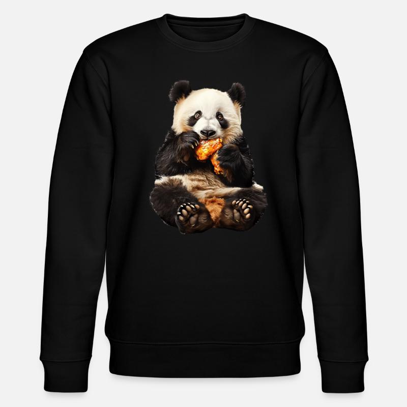 Panda - Stanley/Stella Unisex Bio-Sweatshirt CHANGER  - Schwarz