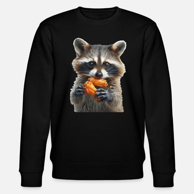 Raccoon - Stanley/Stella CHANGER Unisex Organic Sweatshirt - black