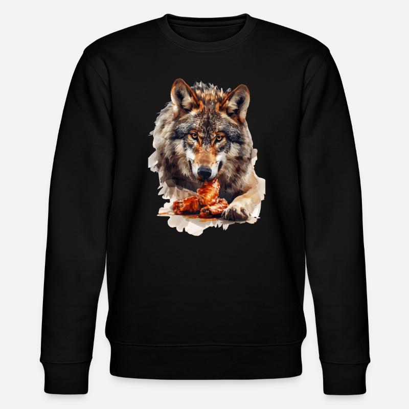 Wolf - Stanley/Stella CHANGER Unisex Organic Sweatshirt - black