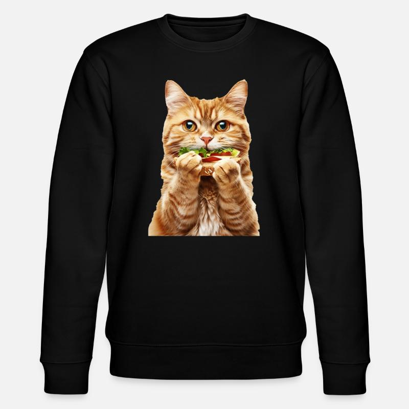 Cat - Stanley/Stella CHANGER Unisex Organic Sweatshirt - black