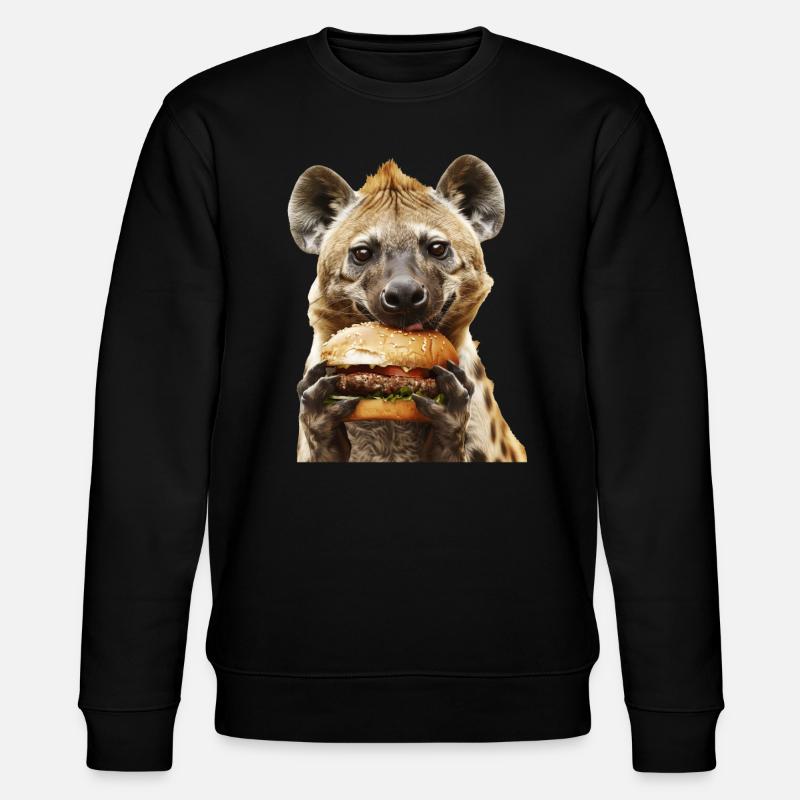 Hyäne - Stanley/Stella Unisex Bio-Sweatshirt CHANGER  - Schwarz