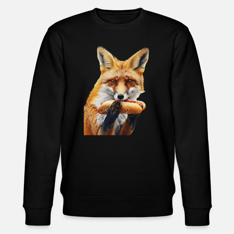 Fuchs - Stanley/Stella Unisex Bio-Sweatshirt CHANGER  - Schwarz