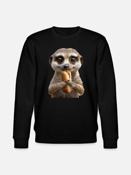 Erdmännchen - Stanley/Stella Unisex Bio-Sweatshirt CHANGER - Schwarz