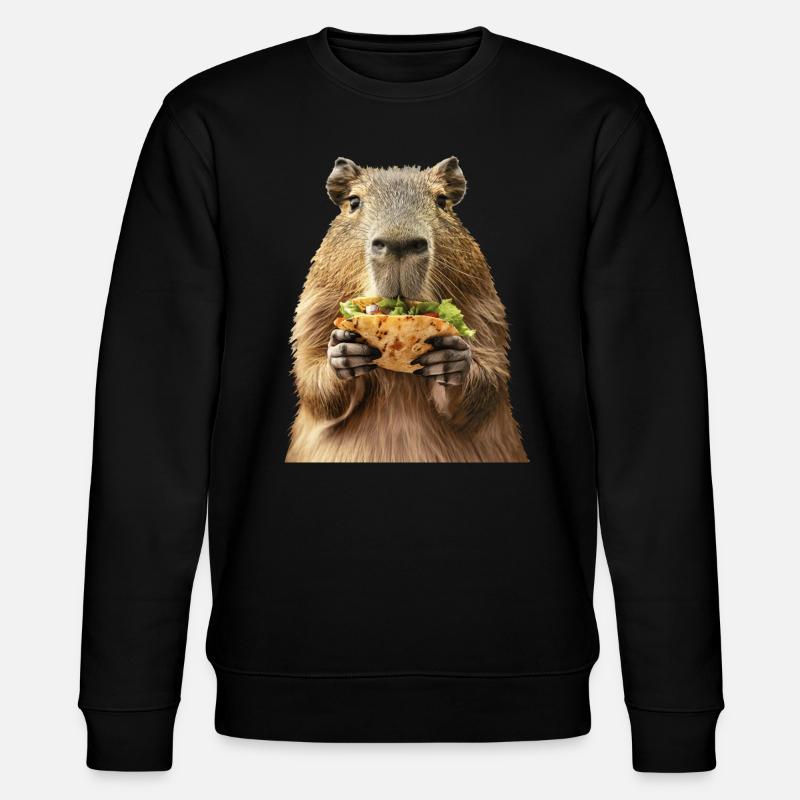 Wasserschwein - Stanley/Stella Unisex Bio-Sweatshirt CHANGER  - Schwarz