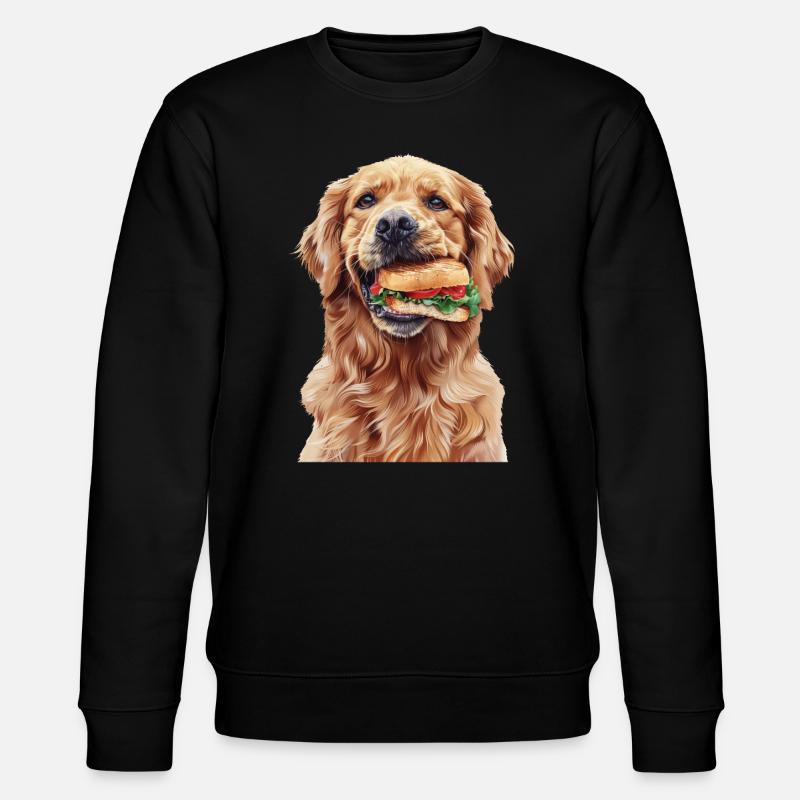 Golden Retriever - Stanley/Stella Unisex Bio-Sweatshirt CHANGER - Schwarz
