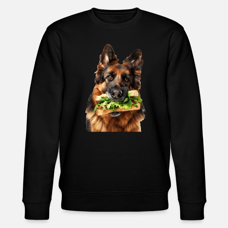 Deutscher Schäferhund - Stanley/Stella Unisex Bio-Sweatshirt CHANGER  - Schwarz