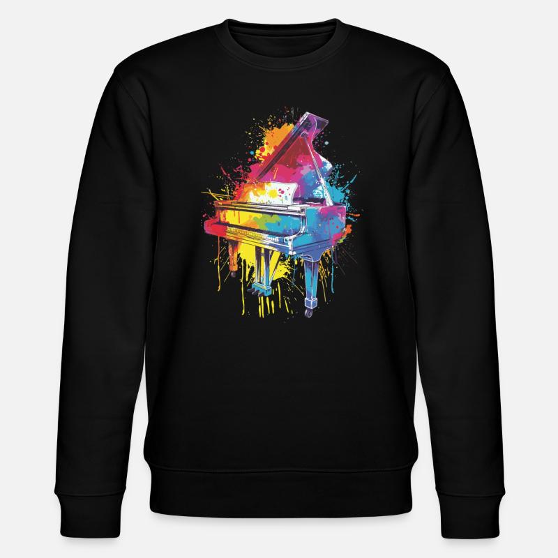 Piano - Sweat bio CHANGER Stanley/Stella Unisexe - noir
