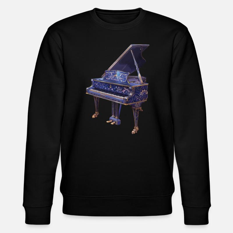 Klavier - Stanley/Stella Unisex Bio-Sweatshirt CHANGER  - Schwarz