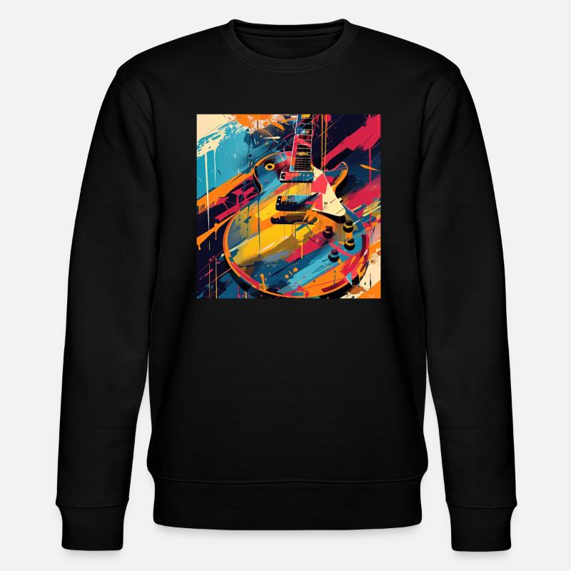 Guitar - Stanley/Stella CHANGER Unisex Organic Sweatshirt - black