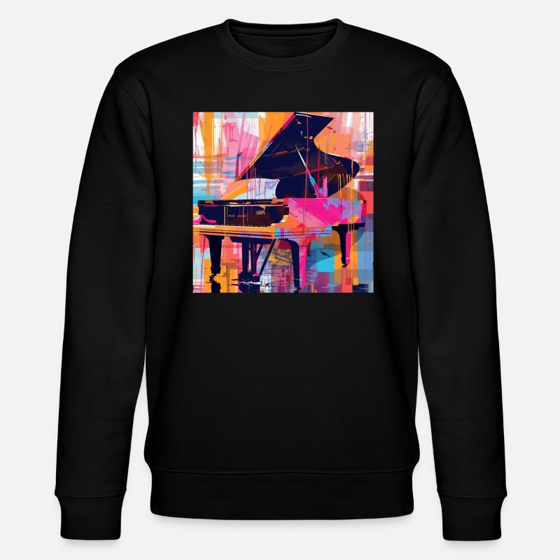 Klavier - Stanley/Stella Unisex Bio-Sweatshirt CHANGER  - Schwarz