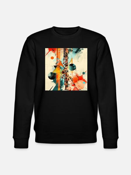 Flûte traversière - Sweat bio CHANGER Stanley/Stella Unisexe - noir