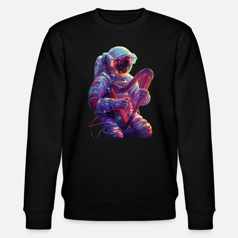 Harpe astronaute - Sweat bio CHANGER Stanley/Stella Unisexe - noir