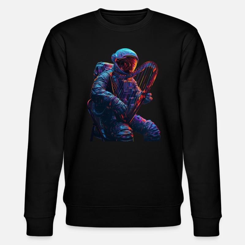 Harpe astronaute - Sweat bio CHANGER Stanley/Stella Unisexe - noir