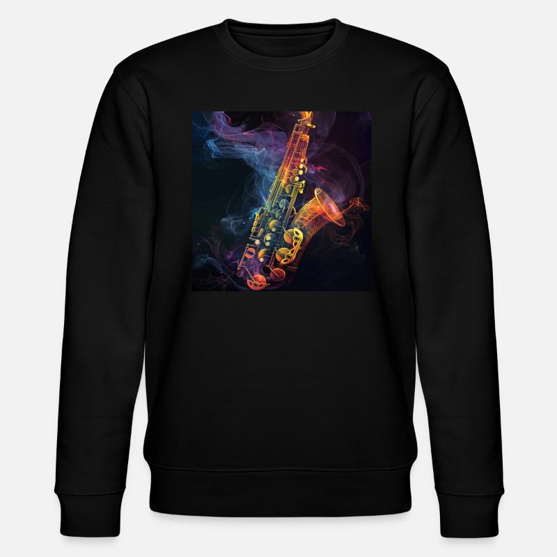 Saxophone - Sweat bio CHANGER Stanley/Stella Unisexe - noir