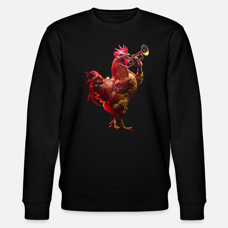 Trompette Coq - Sweat bio CHANGER Stanley/Stella Unisexe - noir