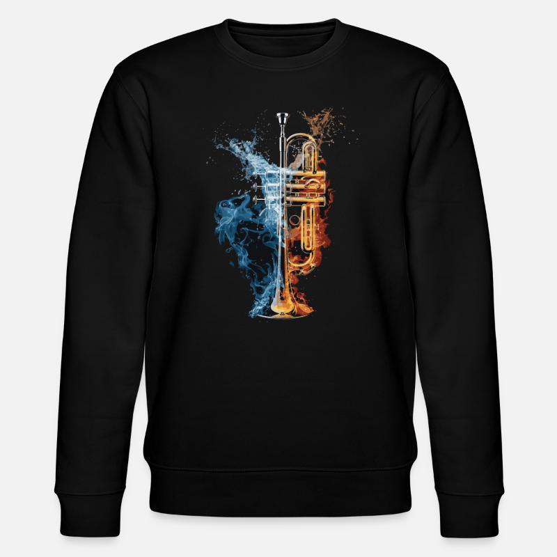 Trompete - Stanley/Stella Unisex Bio-Sweatshirt CHANGER  - Schwarz