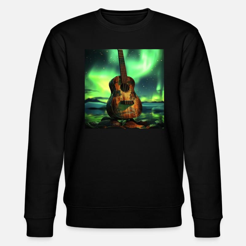 Ukulele - Stanley/Stella Unisex Bio-Sweatshirt CHANGER  - Schwarz