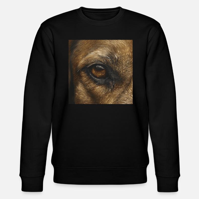 Hundeauge - Stanley/Stella Unisex Bio-Sweatshirt CHANGER  - Schwarz