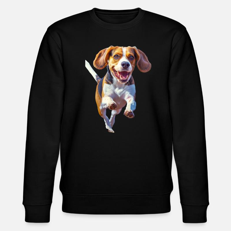Beagle - Stanley/Stella Unisex Bio-Sweatshirt CHANGER  - Schwarz