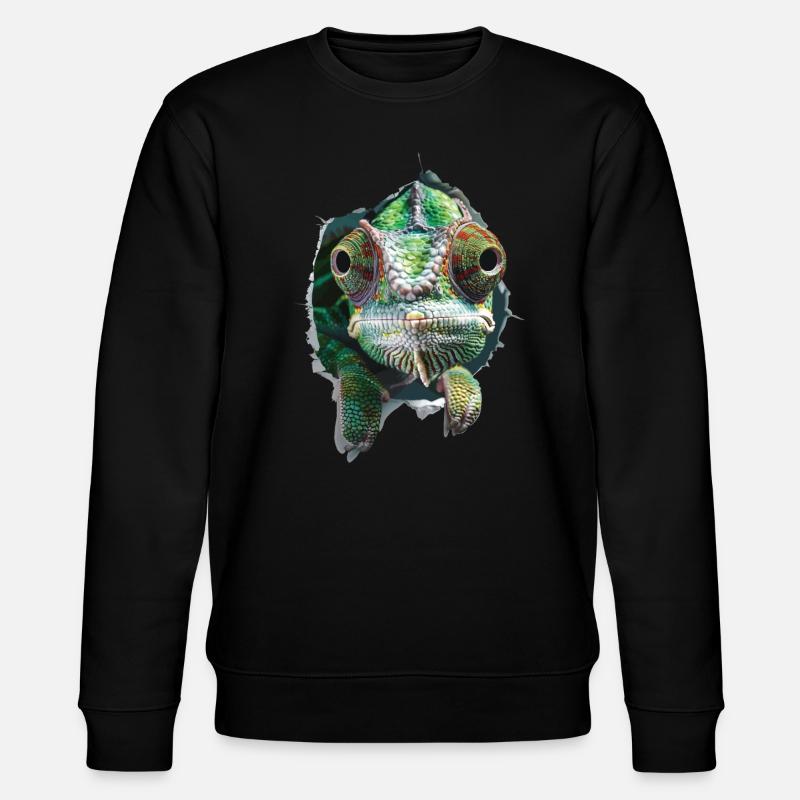 Chamäleon - Stanley/Stella Unisex Bio-Sweatshirt CHANGER  - Schwarz