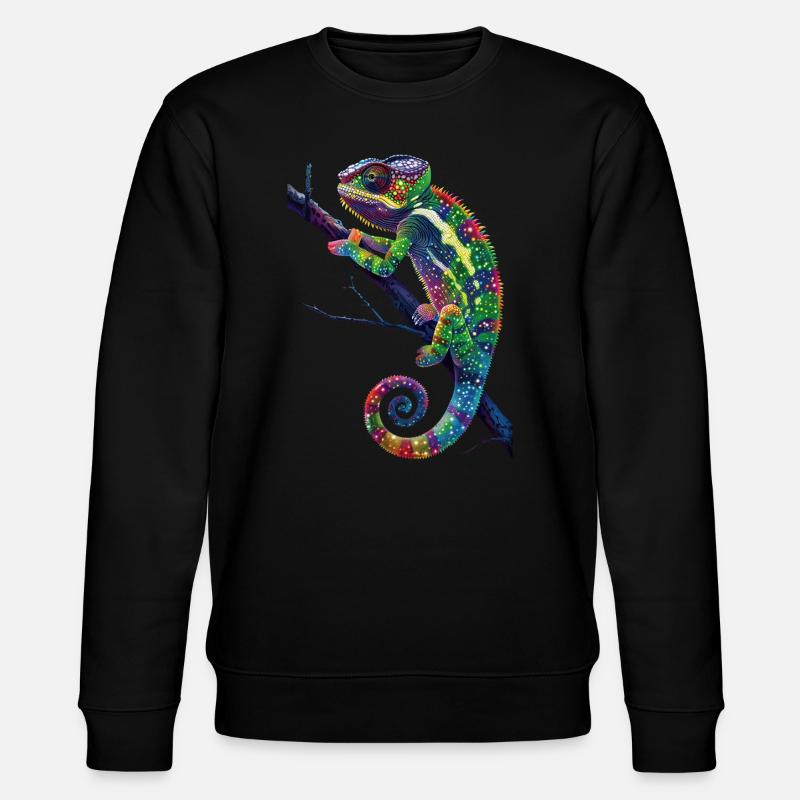 Chamäleon - Stanley/Stella Unisex Bio-Sweatshirt CHANGER  - Schwarz