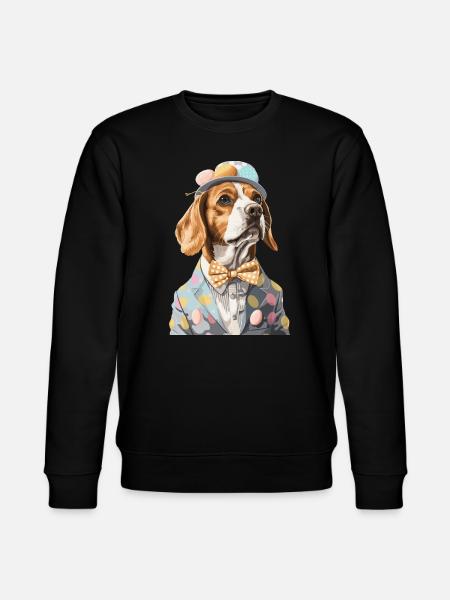 Beagle - Stanley/Stella Unisex Bio-Sweatshirt CHANGER  - Schwarz