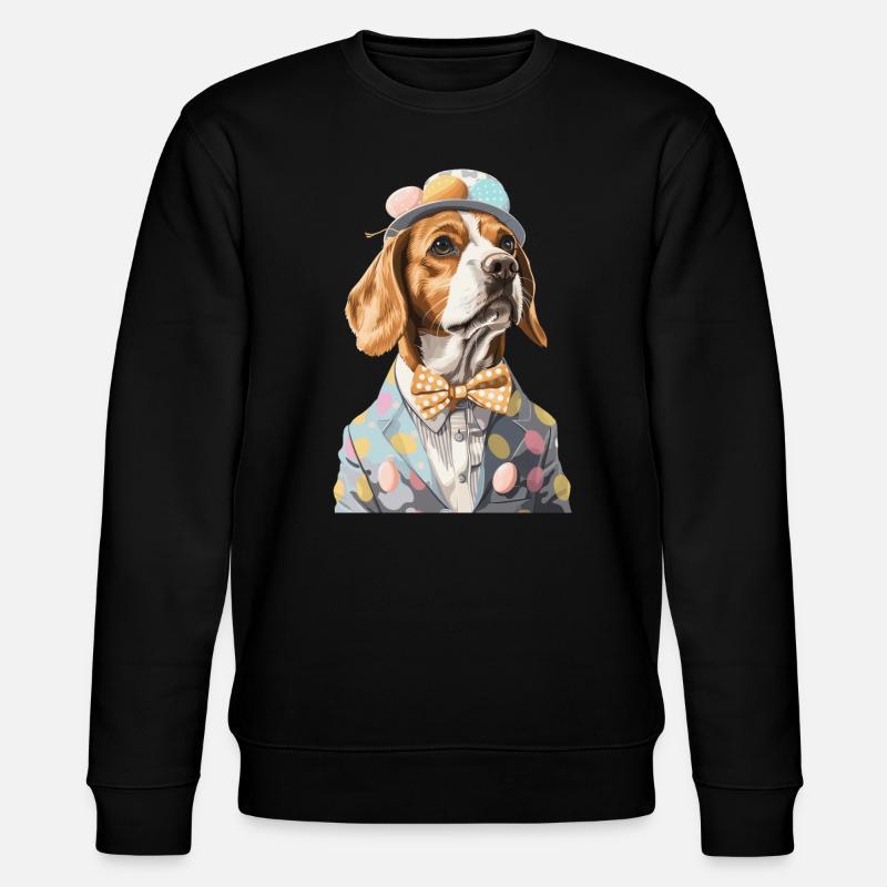 Beagle - Stanley/Stella Unisex Bio-Sweatshirt CHANGER  - Schwarz