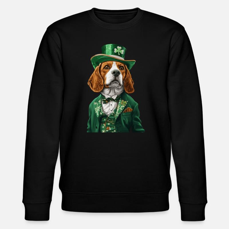 Beagle - Stanley/Stella Unisex Bio-Sweatshirt CHANGER  - Schwarz