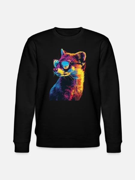 Hermelin - Stanley/Stella Unisex Bio-Sweatshirt CHANGER - Schwarz