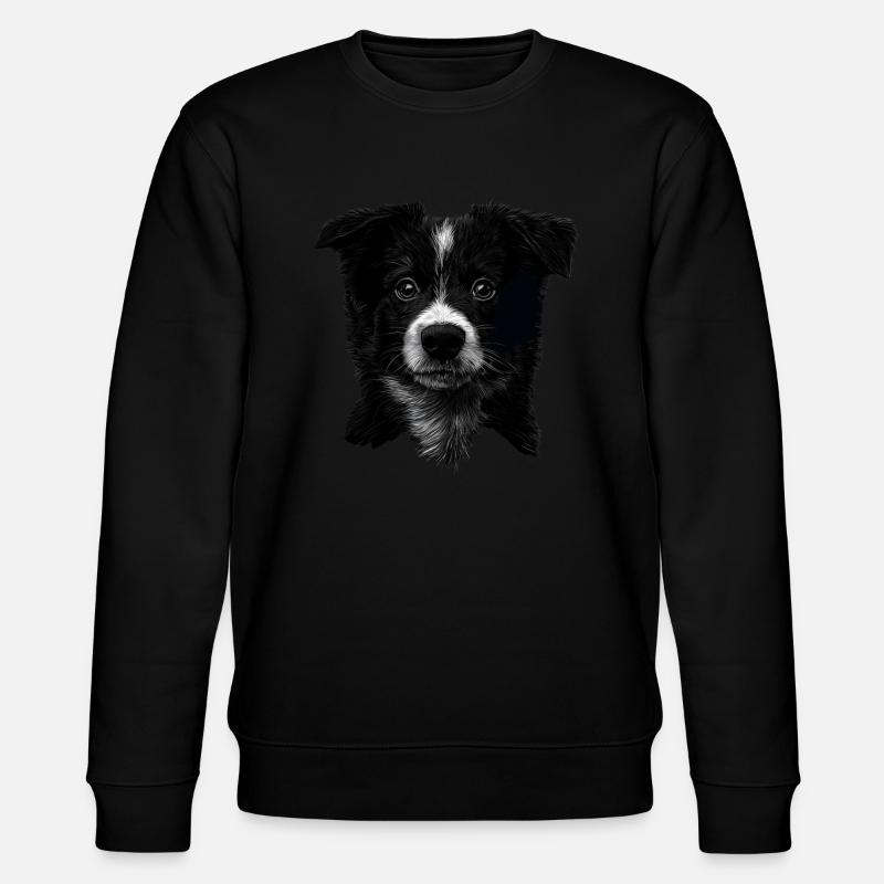 Border Collie - Stanley/Stella Unisex Bio-Sweatshirt CHANGER  - Schwarz