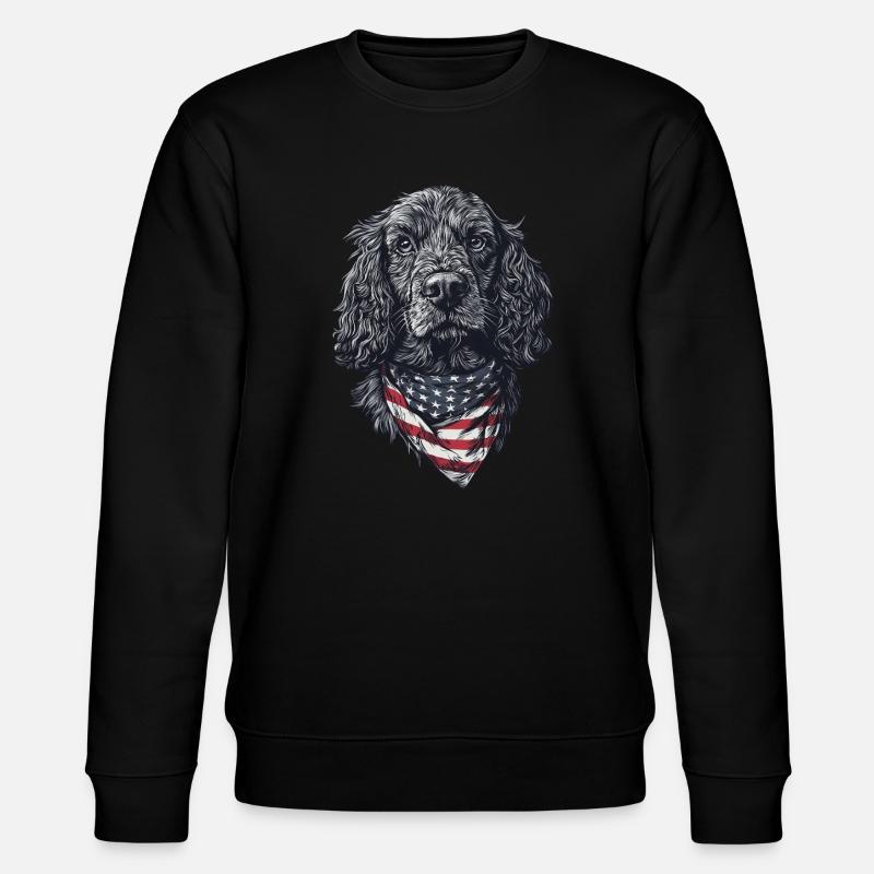 Cocker Spaniel - Stanley/Stella Unisex Bio-Sweatshirt CHANGER  - Schwarz