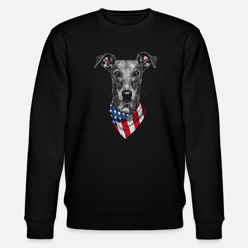 Windhund - Stanley/Stella Unisex Bio-Sweatshirt CHANGER  - Schwarz