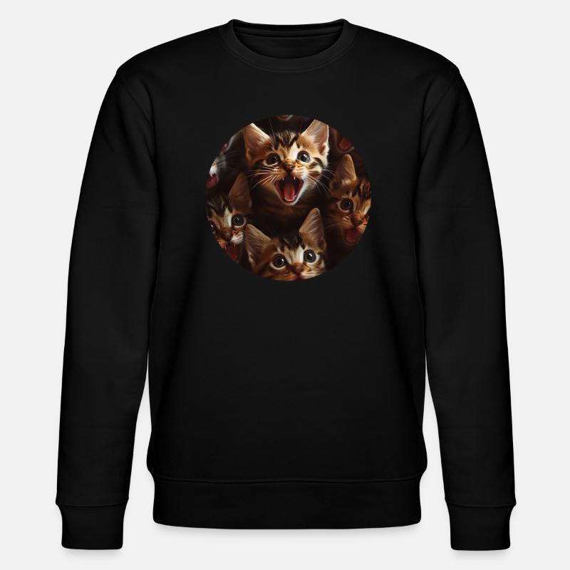 Bengalen - Stanley/Stella Unisex Bio-Sweatshirt CHANGER  - Schwarz