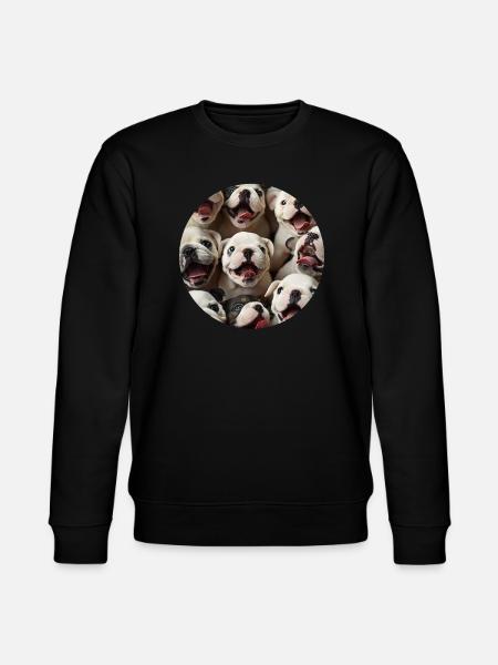 Bulldogge - Stanley/Stella Unisex Bio-Sweatshirt CHANGER - Schwarz