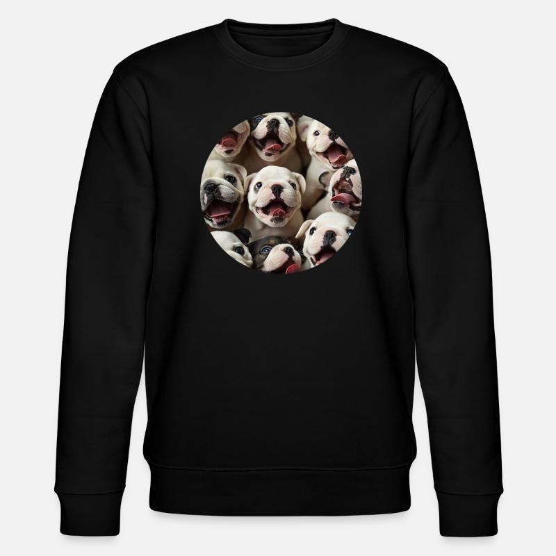Bulldogge - Stanley/Stella Unisex Bio-Sweatshirt CHANGER  - Schwarz
