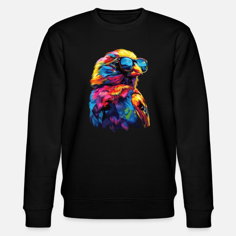 Finch Bird - Stanley/Stella Unisex Bio-Sweatshirt CHANGER  - Schwarz