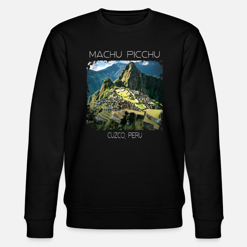 Machu Picchu - Stanley/Stella Unisex Bio-Sweatshirt CHANGER  - Schwarz