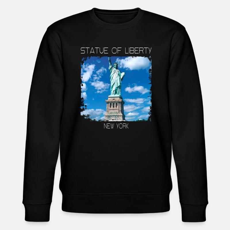Freiheitsstatue - Stanley/Stella Unisex Bio-Sweatshirt CHANGER  - Schwarz