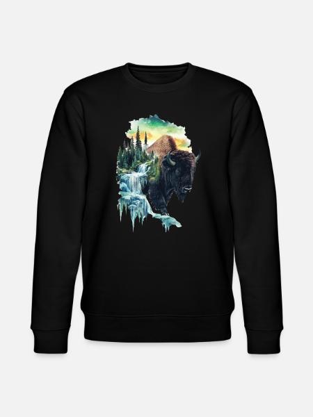 Bison - Stanley/Stella Unisex Bio-Sweatshirt CHANGER  - Schwarz